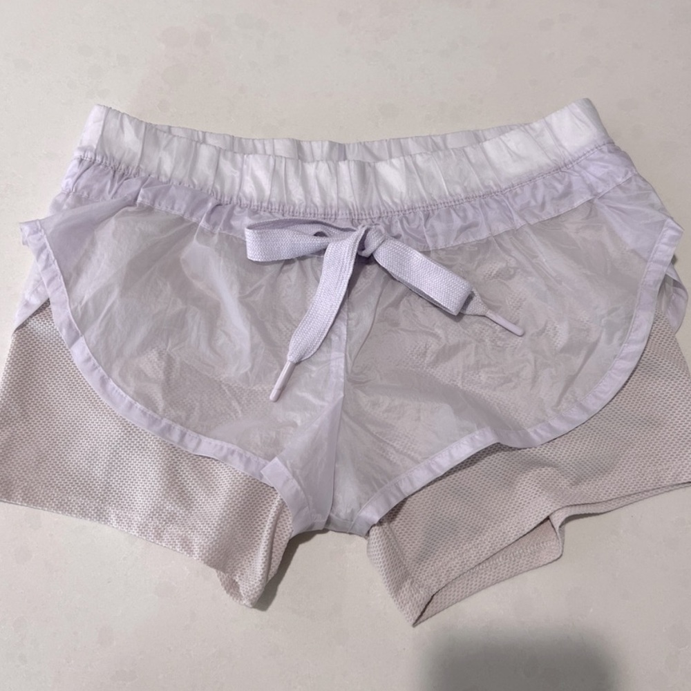 RARE LAVENDER ADIDAS BY STELLA MCCARTNEY SHORTS